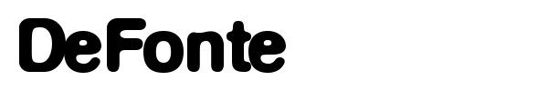 DeFonte font preview