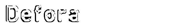 Defora font