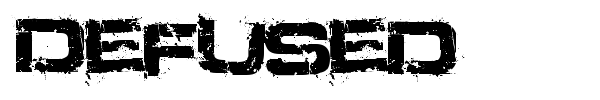 Defused font