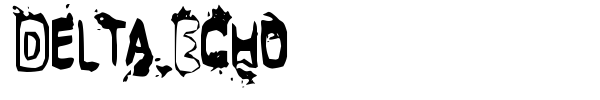 Delta Echo font