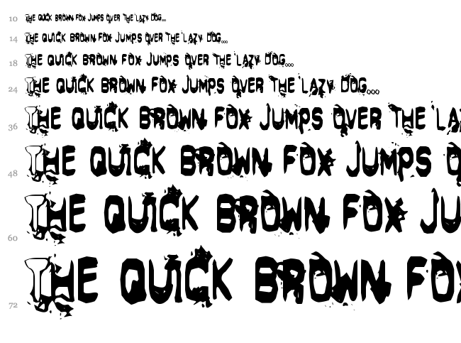 Delta Echo font waterfall