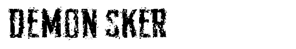 Demon Sker font