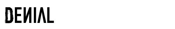 Denial font