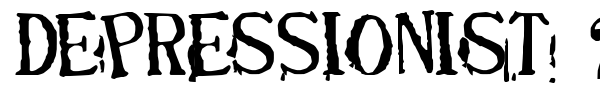 Depressionist 2 font