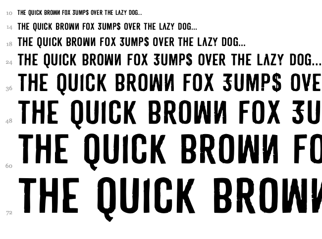 Derivat font waterfall