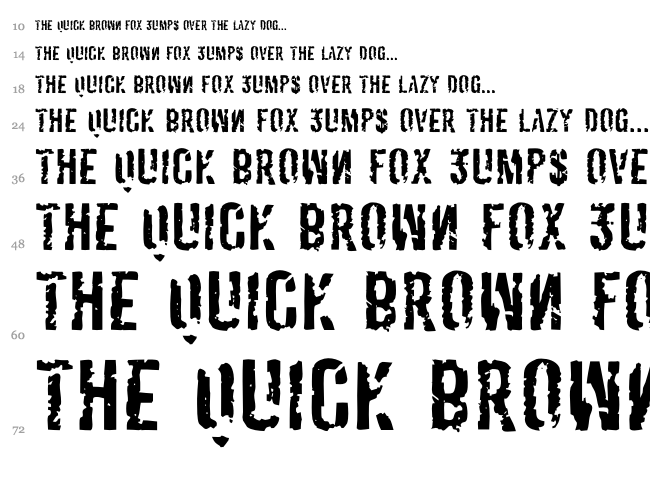 Derivat font waterfall