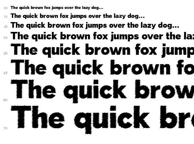 Deslucida font waterfall
