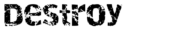 Destroy font