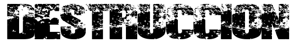 Destruccion font preview