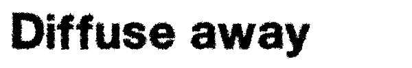 Diffuse away font preview