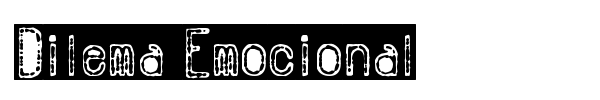 Dilema Emocional font