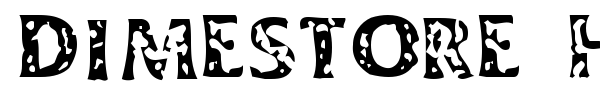 Dimestore Hooker font