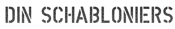 DIN Schablonierschrift Cracked font