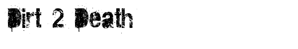 Dirt 2 Death font