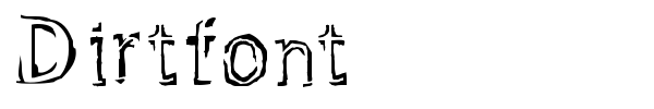 Dirtfont font