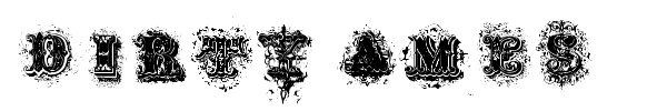 Dirty Ames font preview