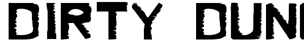 Dirty Dung font
