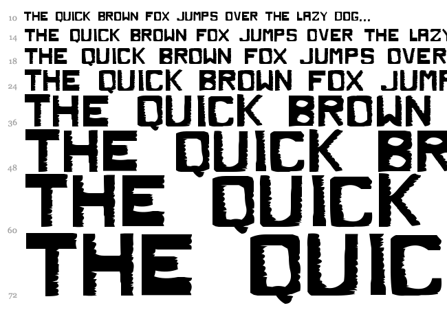 Dirty Dung font waterfall