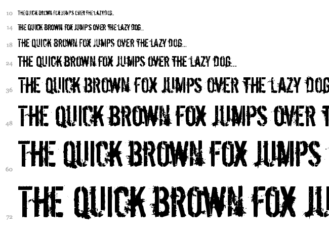 Dirty Ego font waterfall