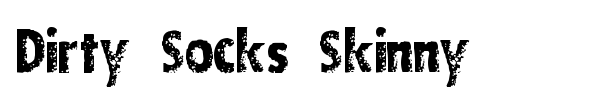 Dirty Socks Skinny font