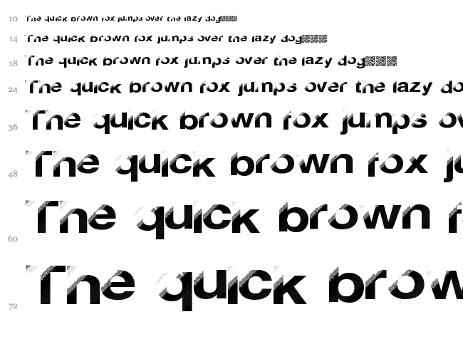 Disco Break font waterfall