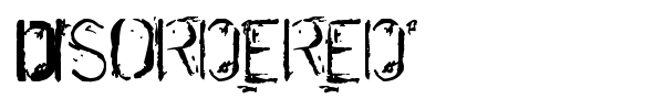 Disordered font