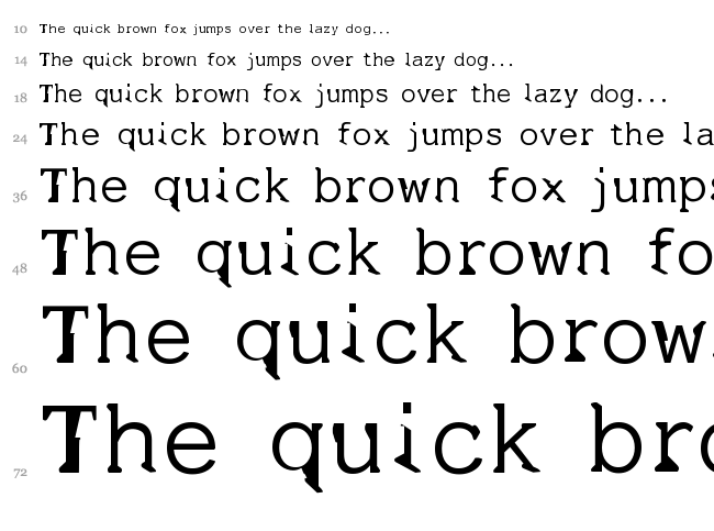 Dissatisfaction font waterfall