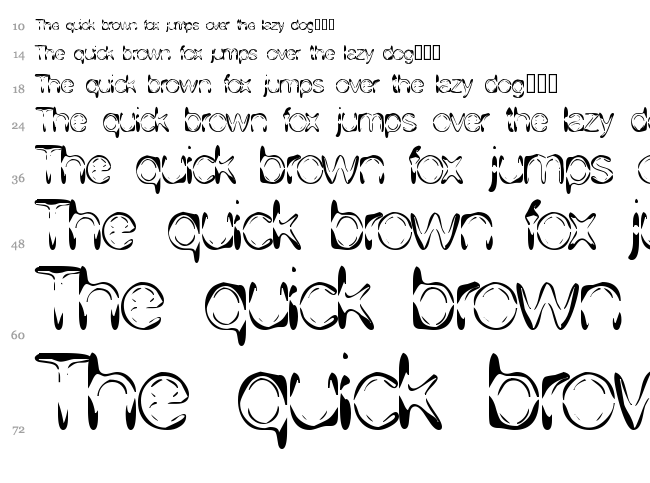 DJ 4Skin font waterfall