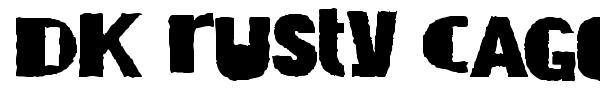 DK Rusty Cage font