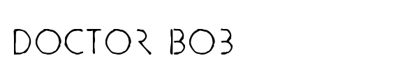 Doctor Bob font