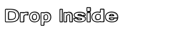 Drop Inside font