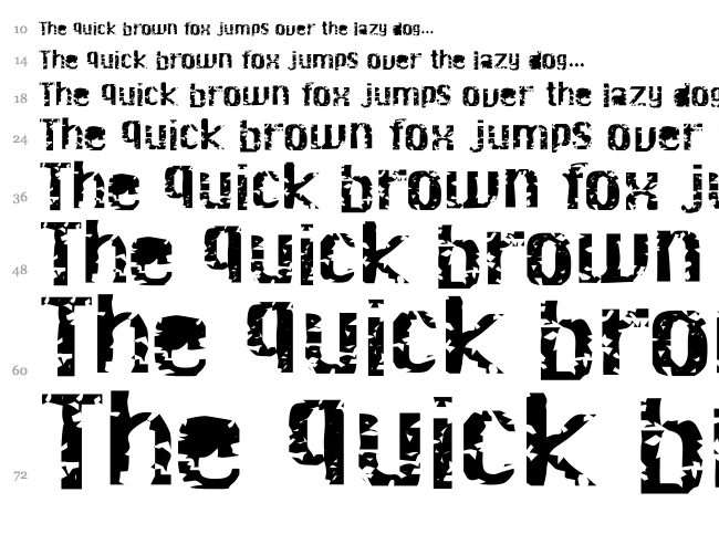 Dr Schiwago font waterfall