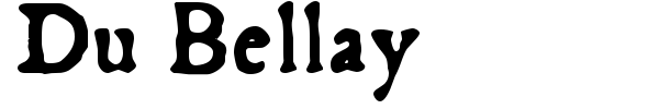 Du Bellay font preview