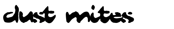 Dust Mites font