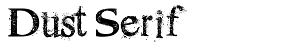 Dust Serif font