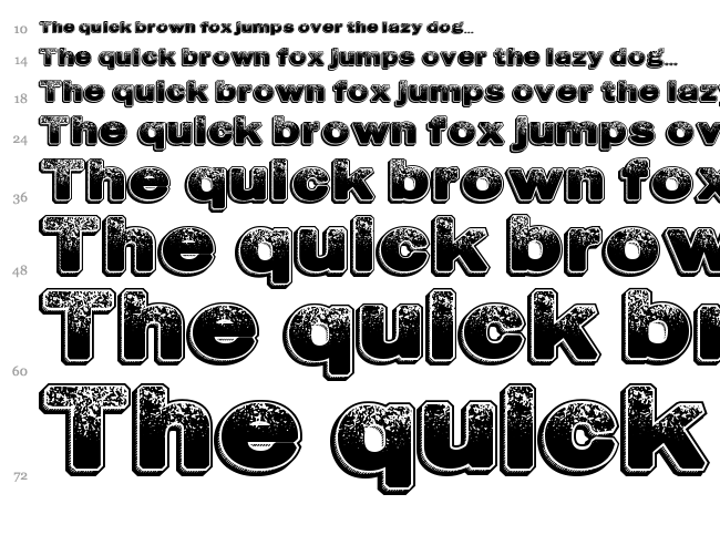 Dusty Hotels font waterfall