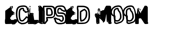 Eclipsed Moon font