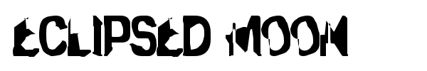 Eclipsed Moon font preview