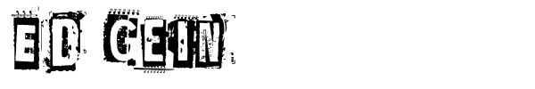 Ed Gein font preview
