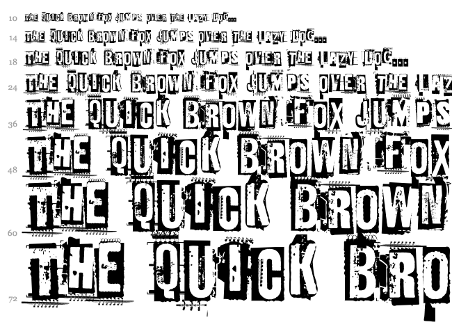 Ed Gein font waterfall