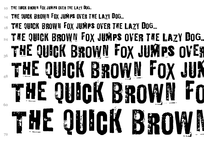 Ed Gein font waterfall