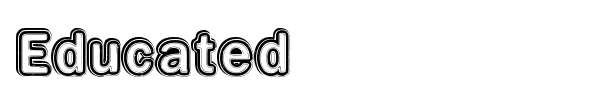 Educated font