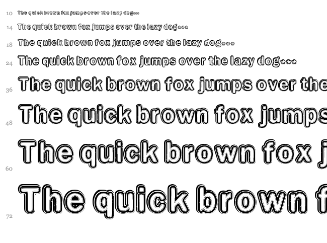 Educated font waterfall