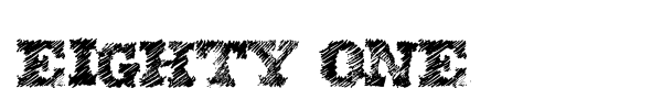 Eighty One font