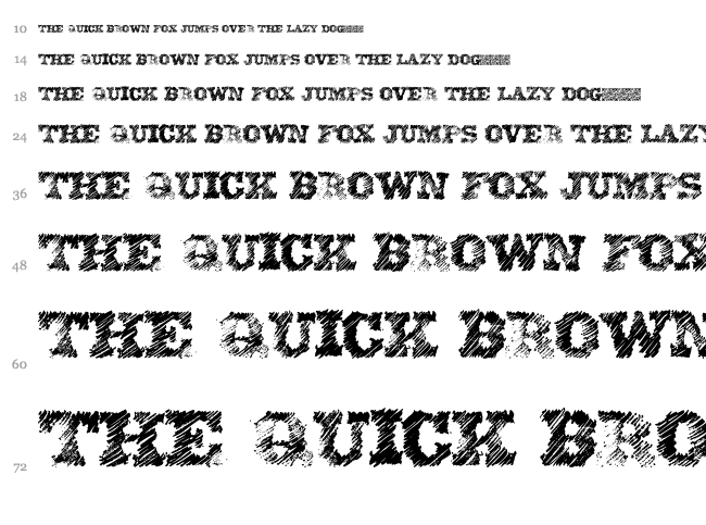 Eighty One font waterfall