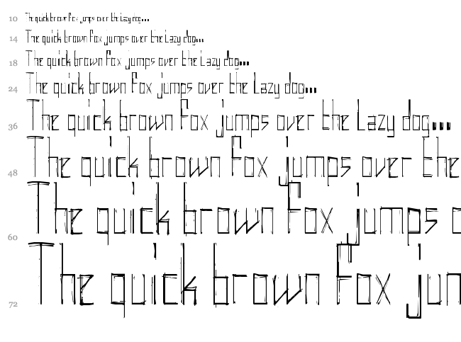 Elektrodisiac font waterfall