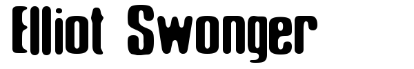 Elliot Swonger font