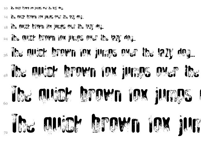 Elliot's Bad Day font waterfall