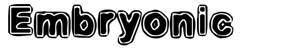 Embryonic font preview
