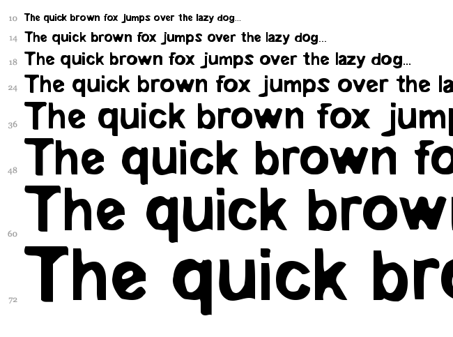 Embryonic font waterfall